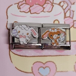 ❣️SOLD❣️NEW Sugarbunnies 9mm Stainless Steel Italian Charm Set